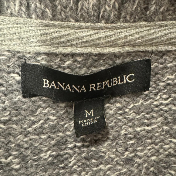 Banana Republic Wool Blend Blue/Grey Button Down Cardigan - Picture 6 of 8